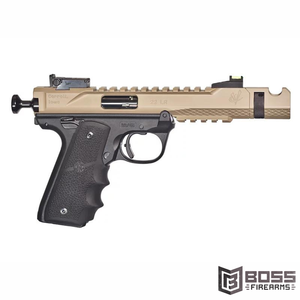 Volquartsen - Black Mamba .22 LR Pistol - 4.5" FDE - VF4M-0030 - 810162019266 - Boss Firearms - BossFirearms.com