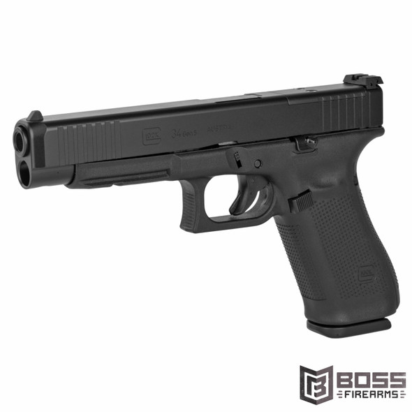 Glock - 34 Gen 5 MOS 9mm Pistol 5.31" - PA343S103MOS - 764503030024 - Boss Firearms - BossFirearms.com