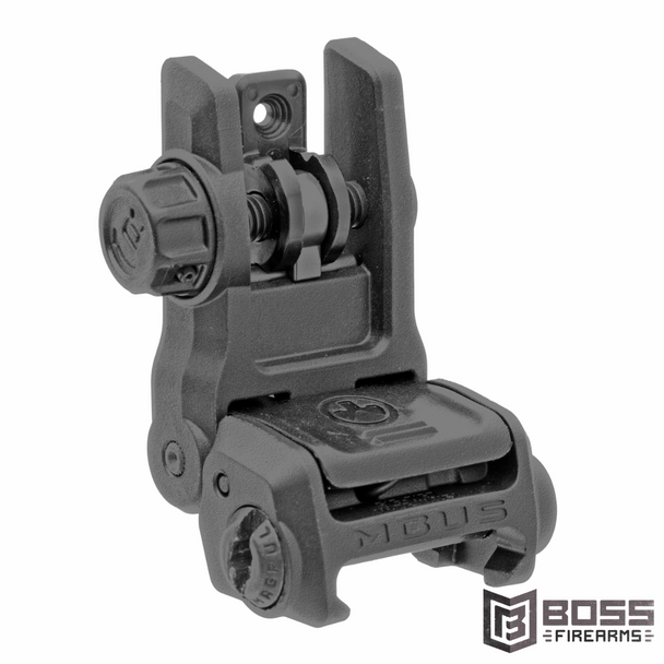 Magpul MBUS 3 Backup Rear sight - MAG1167-BLK - 840815132196 - Boss Firearms - BossFirearms.com