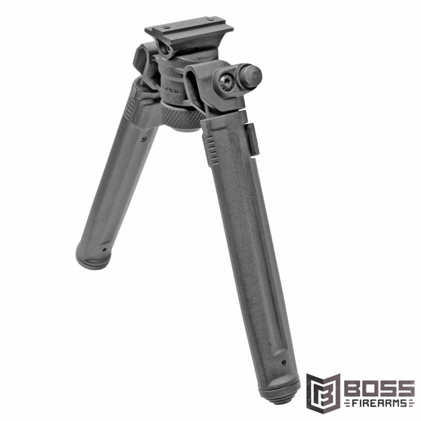 Magpul Bipod Hard Anodized 6061 T-6 Aluminum Fits A.R.M.S And 17S Style Rails 6.3"-10.3" Length Black - MAG951-BLK - 840815119357 - Boss Firearms - BossFirearms.com