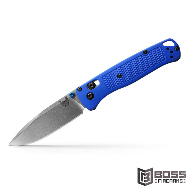 Benchmade - Bugout Blue Grivory Pocket Knife - #535 - 610953150112 - Boss Firearms - BossFirearms.com