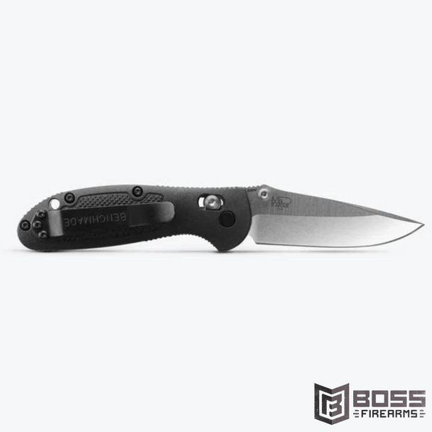 Benchmade Mini Griptilian - Black Grivory - Drop Point - 556-S30V - Boss Firearms - BossFirearms.com