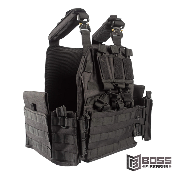 Guard Dog Body Armor Sheppard Quick Release Black Plate Carrier - SHEPPARD-BLK - Boss Firearms