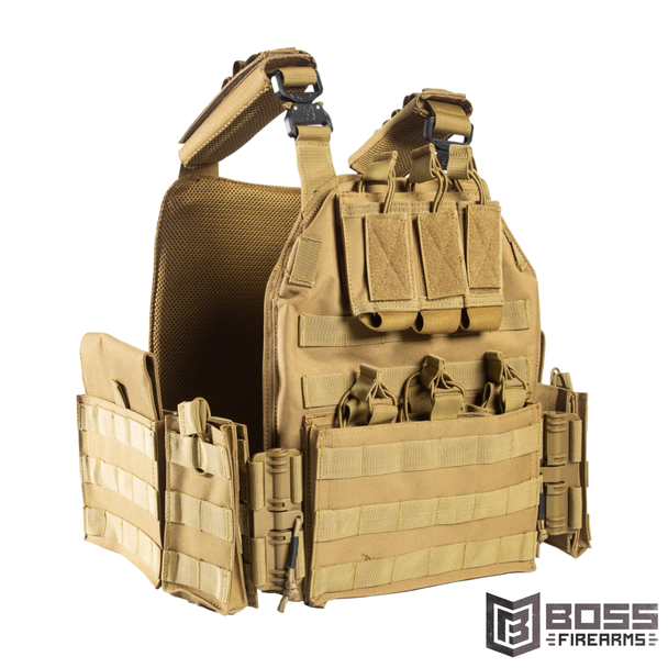 Guard Dog Body Armor Sheppard Quick Release Black Plate Carrier SHEPPARD-FDE - Boss Firearms