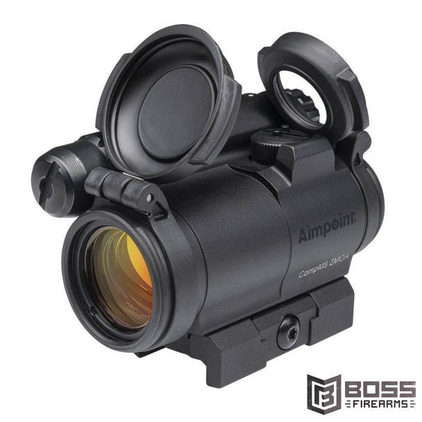 Aimpoint - CompM5 Red Dot Reflex Sight 2 MOA Standard Mount - 200350 - 7350004385553 - Boss Firearms - BossFirearms.com