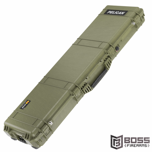 Pelican - 1750 Protector Long Case - OD GREEN - #017500-0000-130 - 19428182106 - Boss Firearms - BossFirearms.com