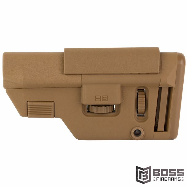 B5 Systems Collapsible Precision Stock Assembly AR's Coyote Brown - CPS-1306 - 814927022225 - Boss Firearms - BossFirearms.com