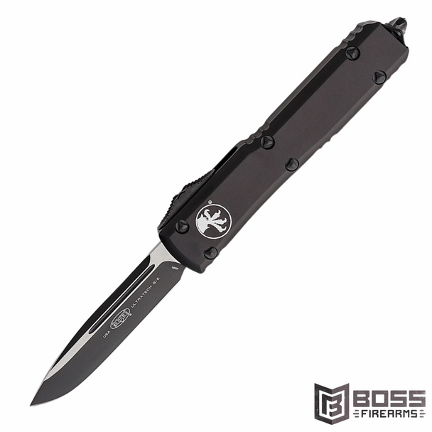 Microtech - Ultratech Tactical - OTF - Plain Blade  Black Handle - 121-1T - Boss Firearms - BossFirearms.com