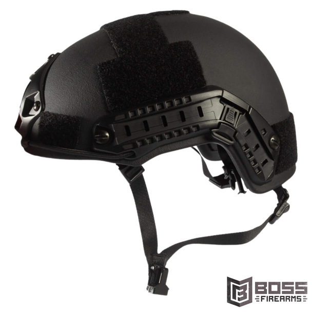 Guard Dog - Level IIIA Ballistic Black Helmet w/Multicam Cover - Universal Fit - FAST-HELMET-U - Boss Firearms - BossFirearms.com