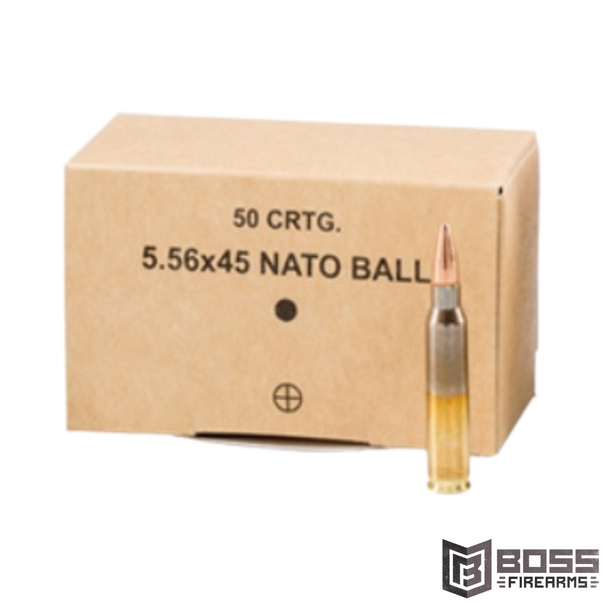 GGG - 5.56mm 55 gr FMJ 50/BOX - 556FMJ - 4779032300360 - Boss Firearms - BossFirearms.com