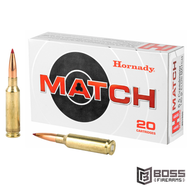 Hornady - ELD Match 6.5 Creedmoor 140 gr 20/Box - 81500 - 090255815009 - Boss Firearms