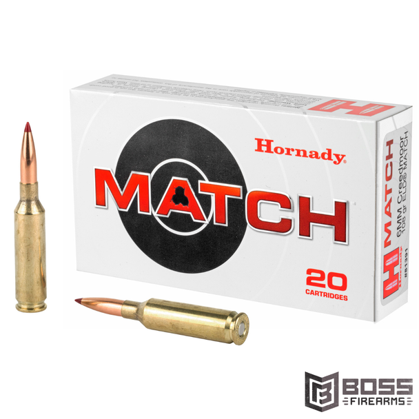 Hornady - ELD Match 6mm Creedmoor 108 gr 20/Box - 81391 - 090255813913 - Boss Firearms - BossFirearms.com
