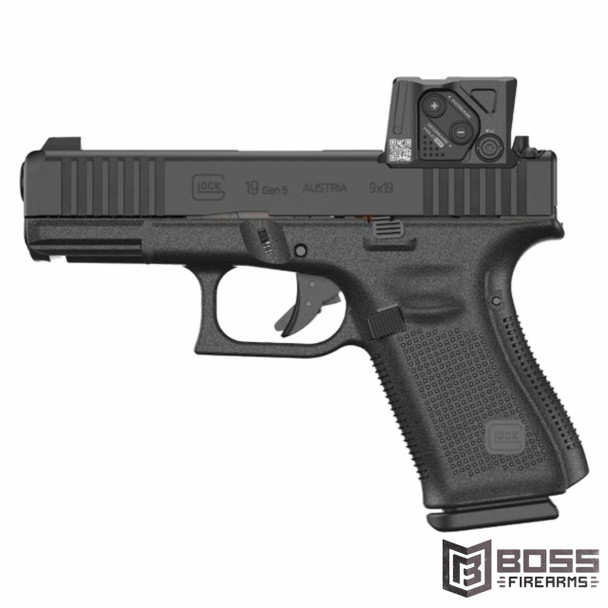 Glock - 19 Gen5 Aimpoint COA Optic Mounted 19 MOS 9mm Pistol 4.02" - PA195SB03MOS8A3 - 764503064883 - Boss Firearms - BossFirearms.com