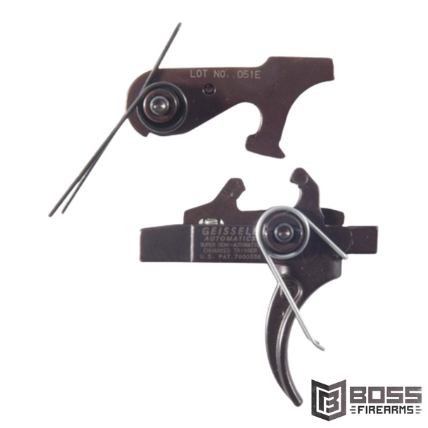 Geissele Automatics - SSA-E Super Sem-Auto Enhanced 2-Stg Curved Trigger - 100006357 - 854014005038 - Boss Firearms - BossFirearms.com
