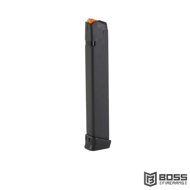 Glock 17/34 9mm 33-Round OEM Factory Magazine - Orange Follower- 65971