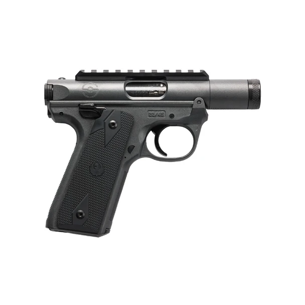 Ruger Mark IV 22/45 Tactical .22 LR 3" Gray Semi-Automatic Pistol - 3 Magazines, Suppressor Ready Silencer Co. 40186
