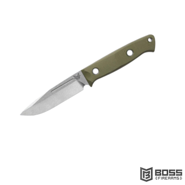 Benchmade Bushcrafter OD Green G10 Drop Point #163-1