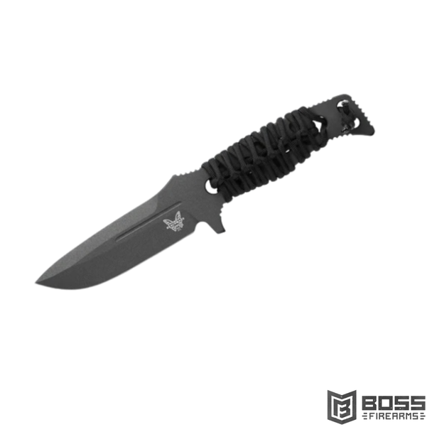 Benchmade Fixed Adamas Black Paracord Drop Point #375BK-1