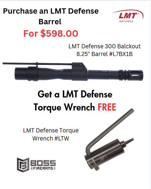 LMT Defense - Purchase the 300 Blackout 8.25" Barrel #L7BX1B get the LMT Torque Wrench #LTW for FREE