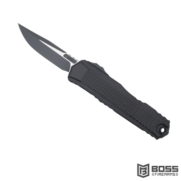 Microtech Glock S/E OTF automatic knife black blade standard black chassis 81-1T