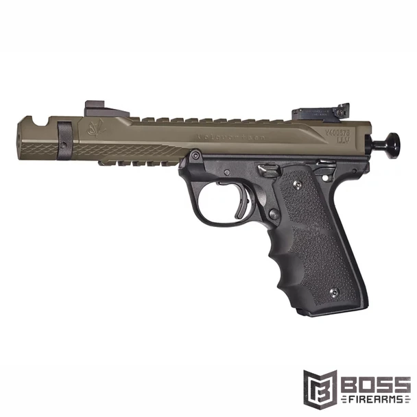 Volquartsen - Black Mamba .22 LR Pistol - 4.5" OD Green - VF4M-0034 - 810162019297 - Boss Firearms - BossFirearms.com