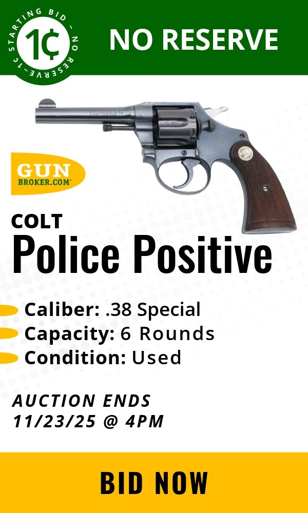 Colt Police Positive .38 Colt Revolver 4" 1939 British Proof- Used (JMAK)