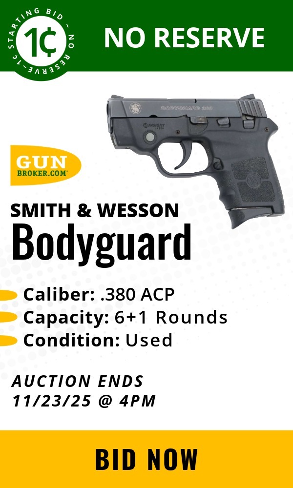 Smith & Wesson Bodyguard .380 ACP Pistol 2.75" w/Laser- Used