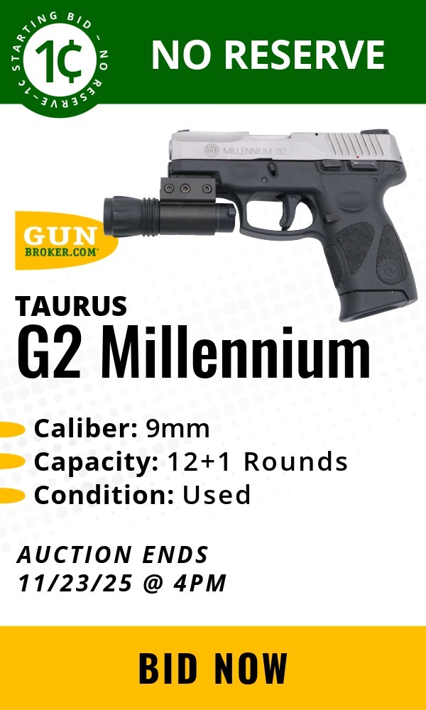 Taurus G2 Millennium 9mm Luger Semi-Auto Pistol 3.2" 12rd- Used (JS)
