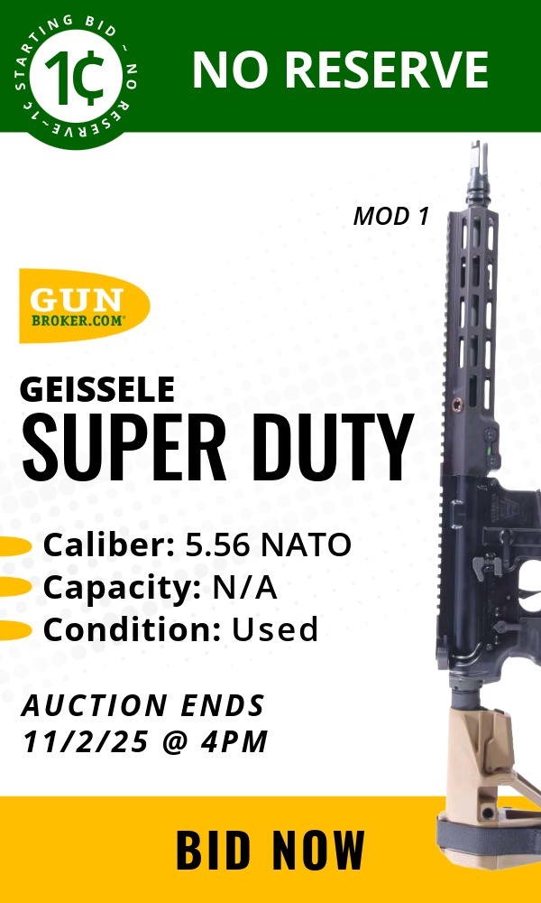 Geissele Automatics Super Duty Mod 1 5.56 NATO AR Pistol 11.5"- Used (SN)