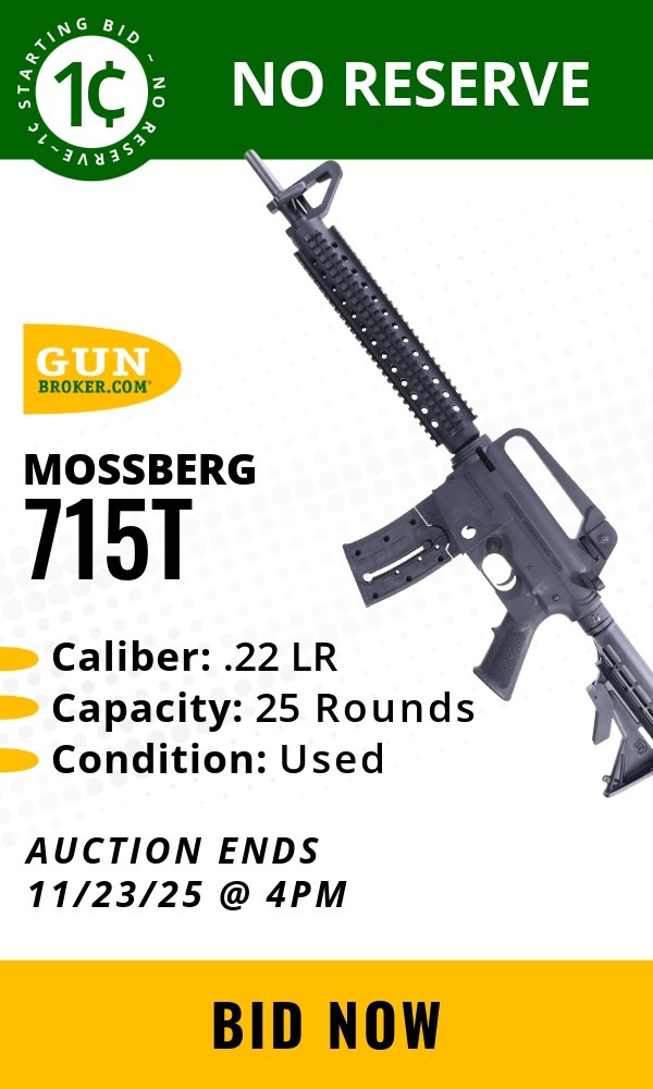 Mossberg International 715T .22 LR Semi-Auto Rifle 18" 25rd Black- Used