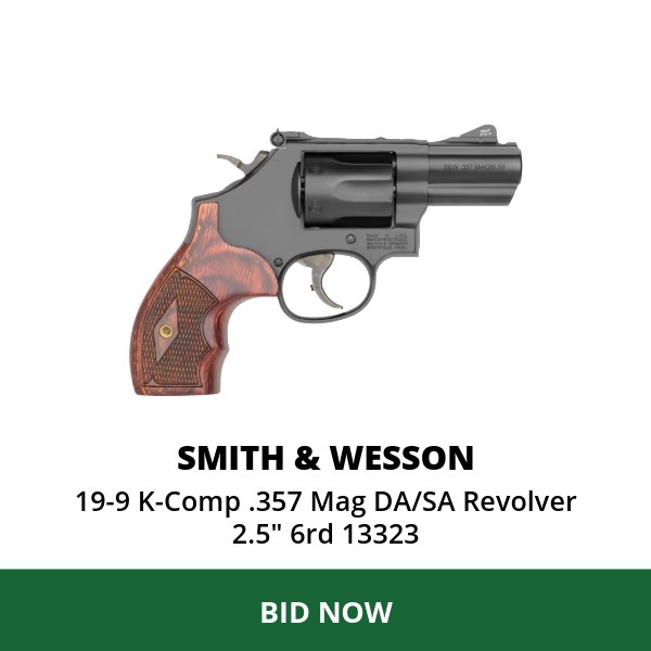 Smith & Wesson 19-9 K-Comp .357 Mag DA/SA Revolver 2.5" 6rd 13323