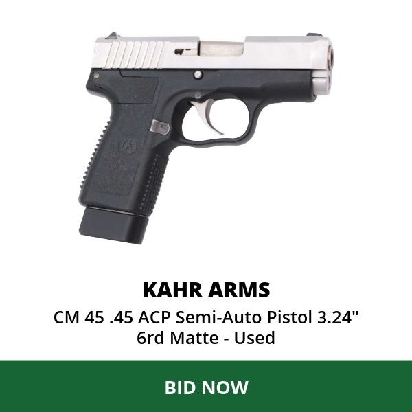 Khar Arms CM 45 .45 ACP Semi-Auto Pistol 3.24" 6rd Matte- Used