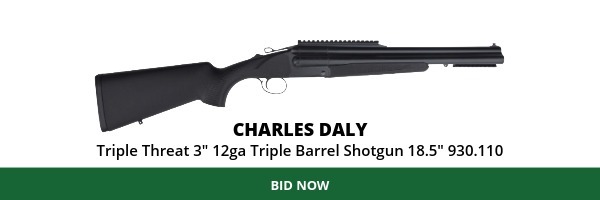 Charles Daly Triple Threat 3" 12ga Triple Barrel Shotgun 18.5" 930.110