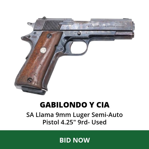 Gabilondo Y Cia SA Llama 9mm Luger Semi-Auto Pistol 4.25" 9rd- Used