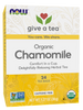 NOW Organic Chamomile Tea (1 Box With 24 Tea Bags)