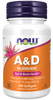 NOW Vitamin A & D 10,000/400 IU (100) Softgels