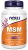 NOW MSM (Methylsulfonylmethane) 1000 mg 120 Veg Capsules