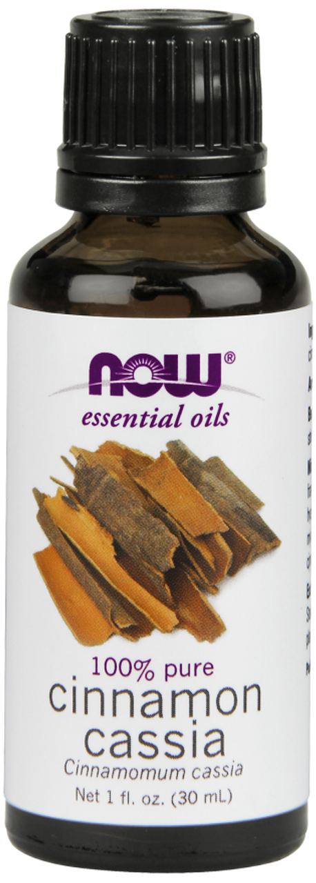 NOW 100% Pure Cinnamon Cassia (Cinnamomum Cassia) Essential Oil - Benefits: Warming, Stimulating, Refreshing.