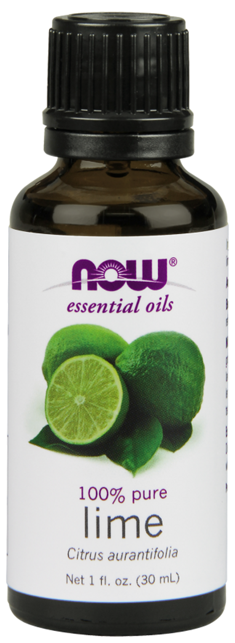 NOW Foods 100% Pure Lime (Citrus aurantifolia) Essential Oil - 1 oz