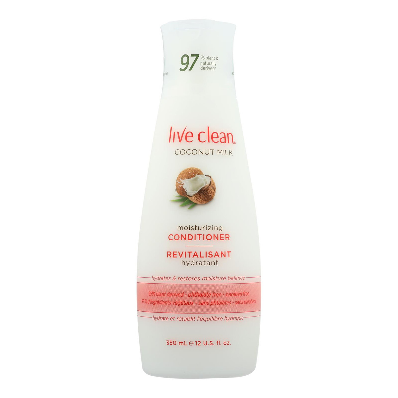 Live Clean Conditioner - Coocnut Milk -12 Fl Oz.