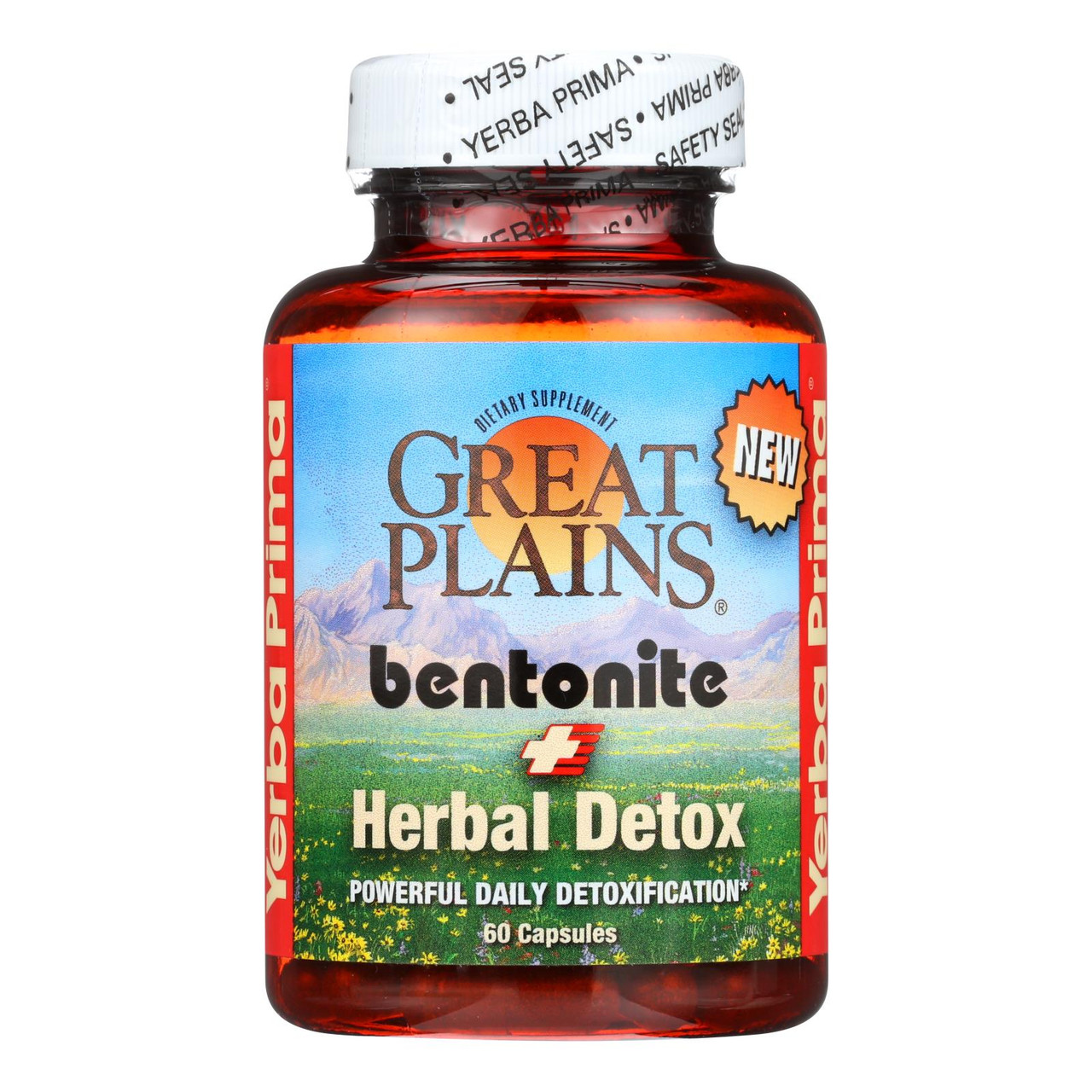 Yerba Prima Great Plains Bentonite And Detox - 60 Capsules