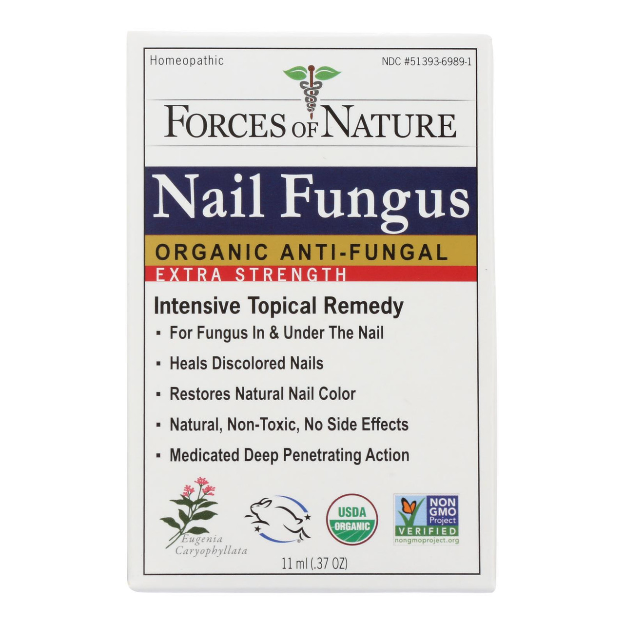 Forces Of Nature - Organic Nail Fungus Control - Extra Strength - 11 Ml