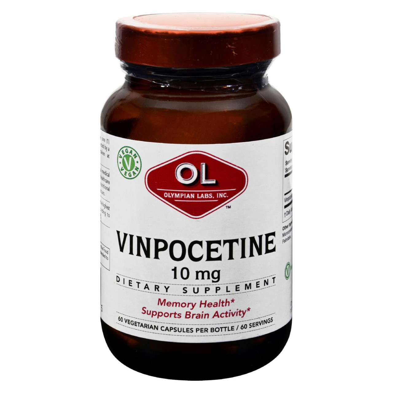 Olympian Labs Vinpocetine - 10 Mg - 60 Vegetarian Capsules
