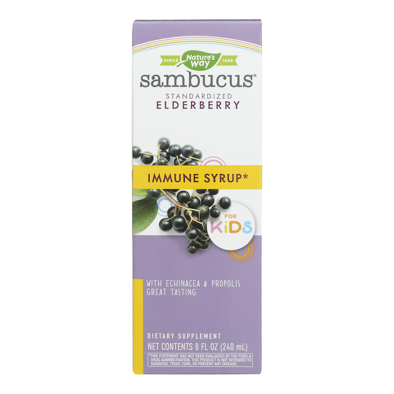 Nature's Way - Original Sambucus For Kids - Standardized Elderberry - 8 Fl Oz