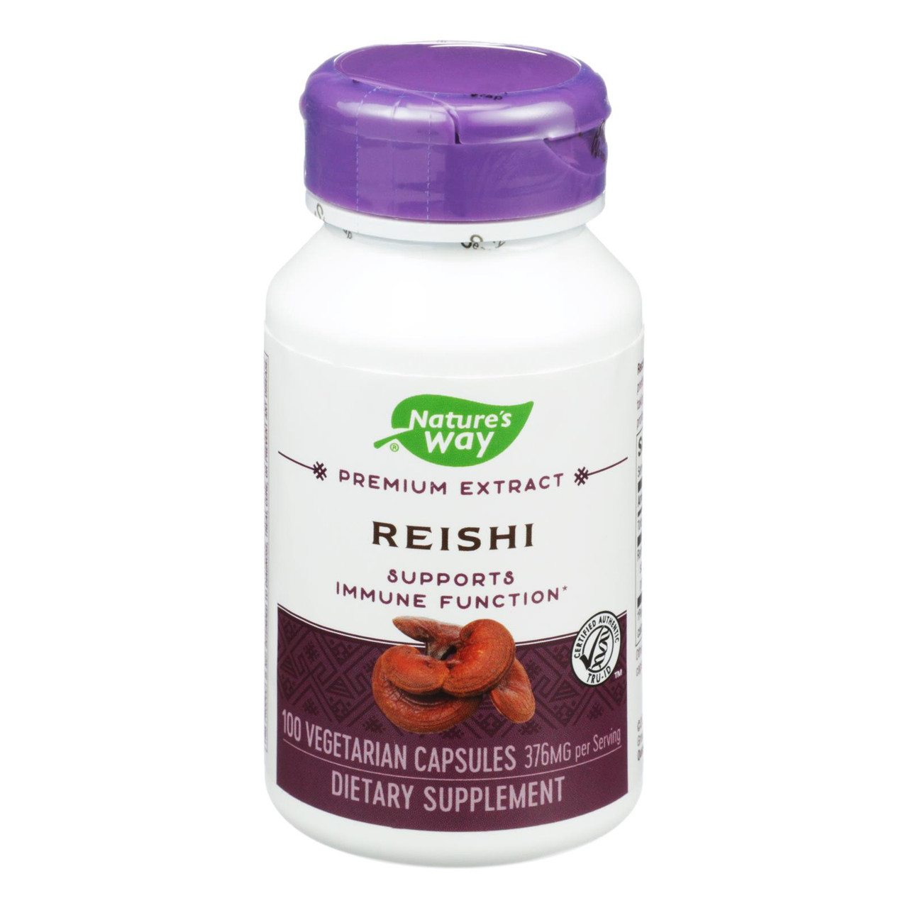 Nature's Way - Reishi Standardized - 100 Capsules