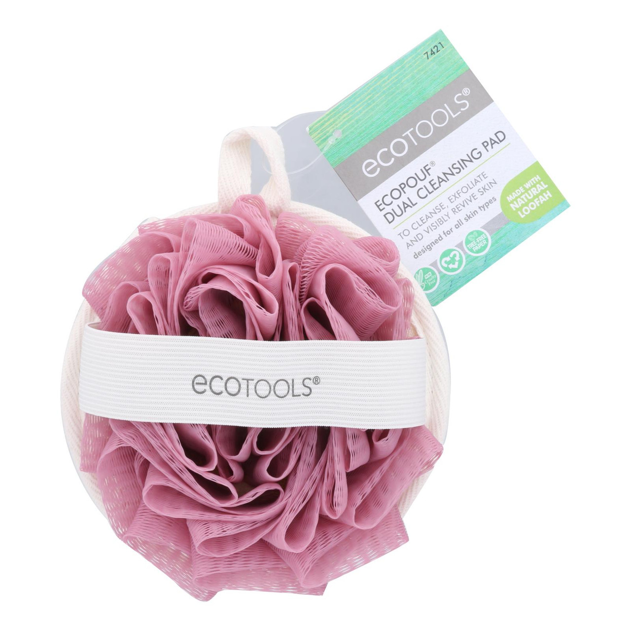 Ecotools Ecopouf Dual Cleansing Pad  - Case Of 4 - Ct