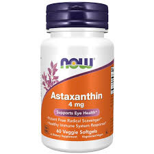 NOW Astaxanthin 4 mg 60 Veggie Softgels