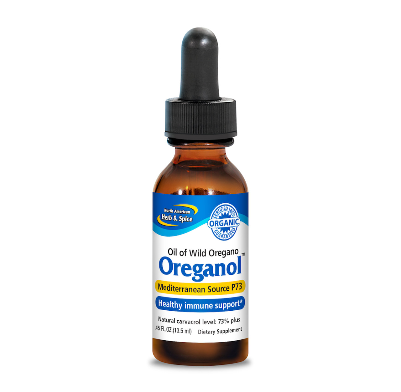 North American Herb & Spice, Oreganol Wild Oil Of Oregano Dietary Supplement Bottle, 1 Each, 0.45 Fl