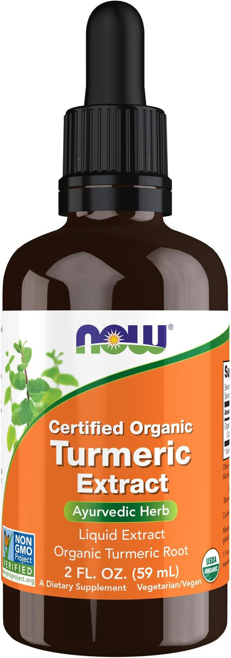 NOW Certified Organic Turmeric Liquid Extract 2 fl oz