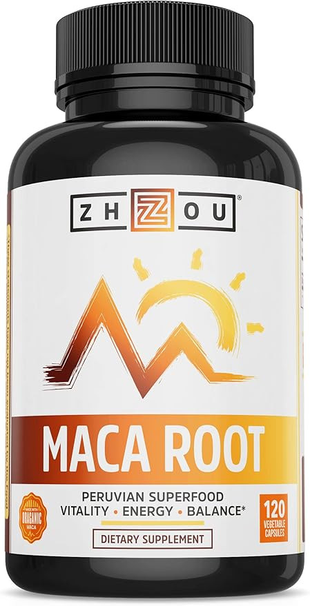 ZHOU Maca Root 120 Veggie Capsules
